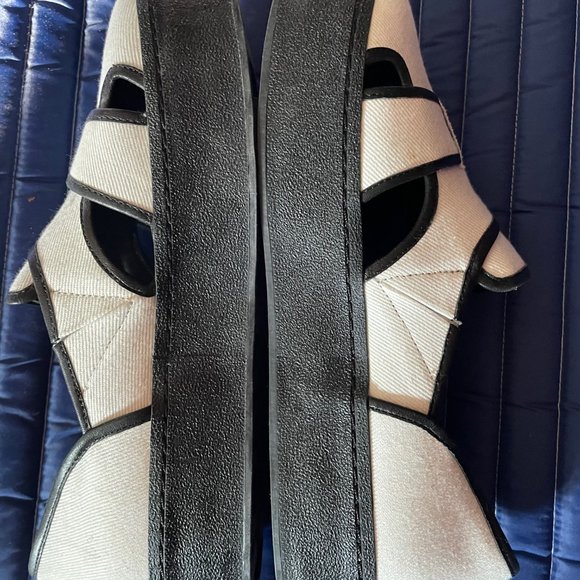 New white canvas Opening Ceremony platform slip on sneakers/shoes 38/7.5 - Picture 4 of 5